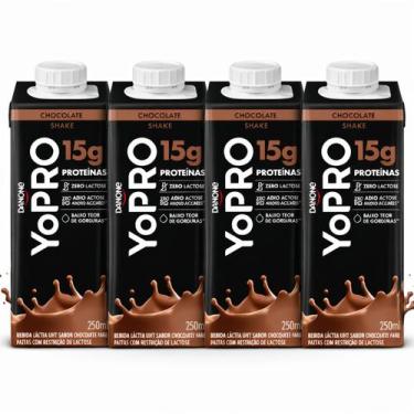 Imagem de Kit 4 YoPRO Chocolate UHT 15g de Proteínas 250ml - Danone
