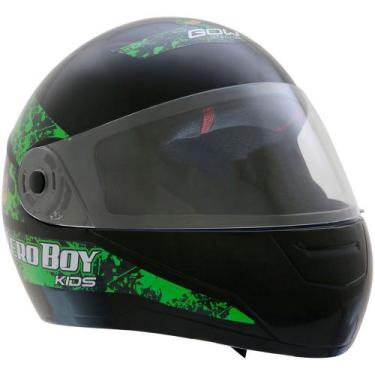 Imagem de Capacete de Moto Infantil Hero Boy 54 225447 - GOW HELMETS, Preto com 
