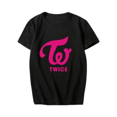 Imagem de Camiseta Feminina De Manga Curta TWICE Concert T-shirt Lin Nilian MOMO