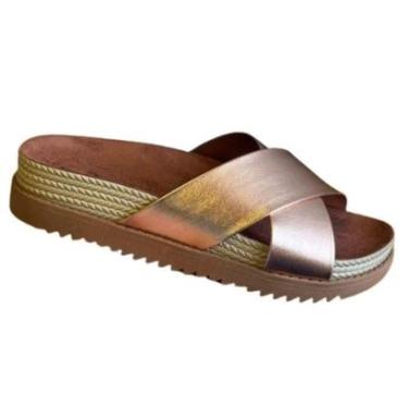 Imagem de Chinelo Moleca Ouro Rosado Feminino Original 5500.215-Feminino