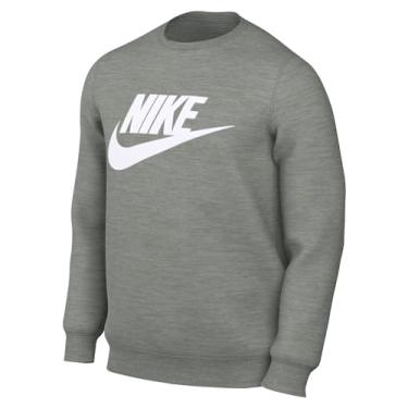 Imagem de Blusa Moletom Nike Nsw Club Crew DQ4912 Cor:Cinza;Tamanho:P