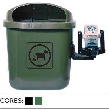 Imagem de Lixeira Pet 40 Litros com Suporte - JSN, Verde