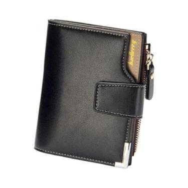 Imagem de Carteira Masculina De Luxo Com Zíper, Porta-moedas, Porta-cartões, Cas