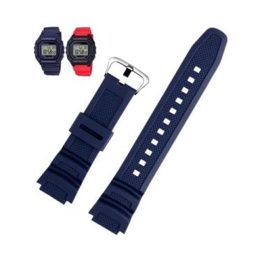 Imagem de Pulseira De Silicone À Prova d'Água Para Relógios Casio W218h AE-1200 