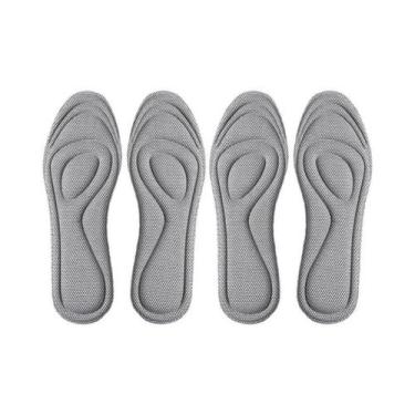 Imagem de Palmilhas Ortopédicas De Espuma De Memória, 4 Peças, Antibacterianas, 