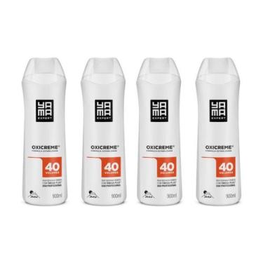 Imagem de Kit Água Oxigenada Cremosa Yamá 40Vol 900ml c/4 Unidades - Yama