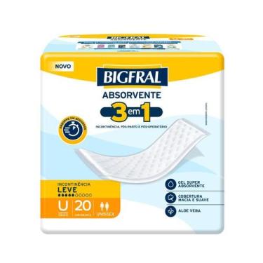 Imagem de Absorvente Bigfral 3 em 1 Unissex com 20 Unidades - Ontex Global