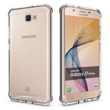 Imagem de Kit Capa Anti choque Samsung Galaxy J7 Prime + Película Vidro + Fone d