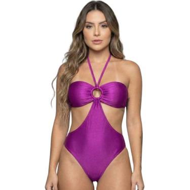 Imagem de Maiô Uv Suplex com Bojo Liso Bella Fiore Body Basico Para Piscina Conf