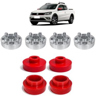 Imagem de Calço Pu Dianteiro Traseiro 3,5cm Espaçador 32mm Saveiro G5/. - Borfix