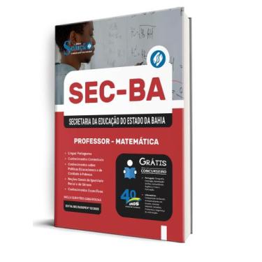 Imagem de Apostila SEC-BA - Professor - Matemática - Editora Solução