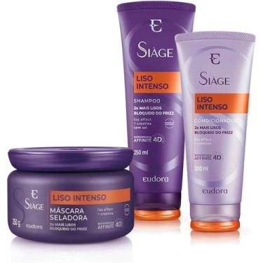 Imagem de Eudora Kit Siàge Liso Intenso Shampoo + Condicionador + Máscara Capila