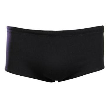 Imagem de Sunga Natação Lateral Larga (14 cm) Pé na Água Preta Helanca - H003-Masculino