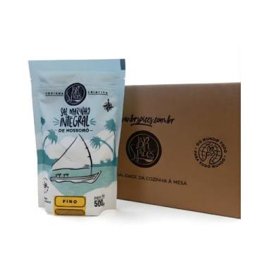 Imagem de Sal Marinho Integral Mossoró Iodado 500g Caixa Com 12 Un - Br Spices