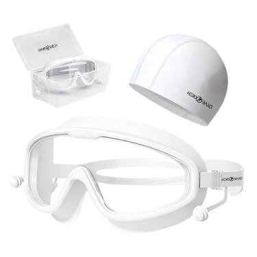 Imagem de Kit Natação Adulto Profissional Hero Band Óculos Anti-UV Silicone Touc