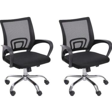 Imagem de Kit 2 Cadeiras Escritório Diretor Tela Mesh com Relax Tok 3310 - Espre