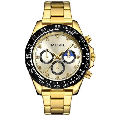 Imagem de Relógio de Quartzo Masculino Simples e Elegante Multifuncional à Prova d`Água