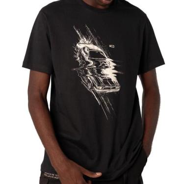 Imagem de Camiseta MCD Carro Distorcido SM26 Masculina Preto, G, Preto