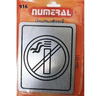 Imagem de Placa de Sinalização Proibido Fumar Numeral 916 - Numeral Ind
