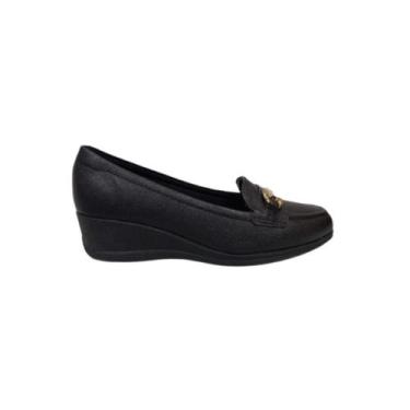 Imagem de Sapato modare anabela ref:7392.102 feminino, Preto, 36