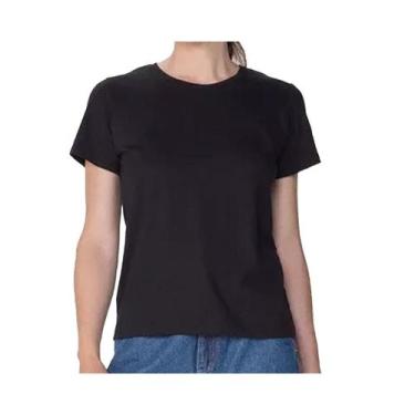 Imagem de Blusa Hering Feminina Meia Manga 140f Preto, P, Preto