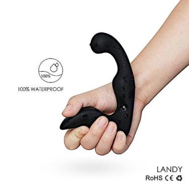 Imagem de Estimulador de prostata plug anal masculino com vibro landy - S-Hande