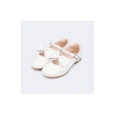 Imagem de Sapato Infantil Feminino Pampili Angel Laço de Boneca Branco, 35, Bran