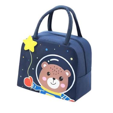 Imagem de Lancheira Bolsa Térmica Infantil Criança Menina Menino 3d - Modas Fagu