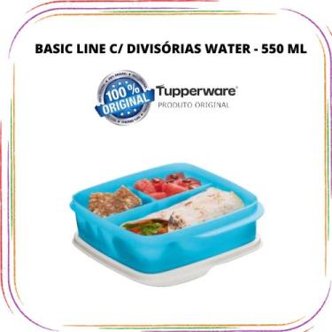 Imagem de Tupperware Basic Line Com Divisórias - 550 Ml, Water