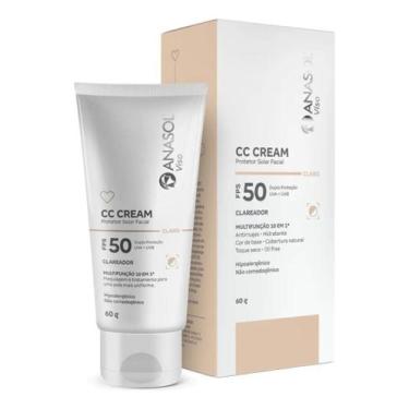 Imagem de Protetor Solar Facial Anasol CC Cream Fps50 cor clara 60g