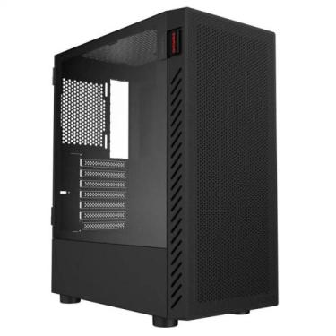 Imagem de Gabinete Pcyes Bolter Black Vulcan Mid Tower Atx Lateral Em Vidro Temp