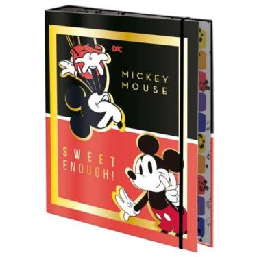 Imagem de Fichário Universitário DAC Mickey Mouse c/ Elástico 48 Folhas, 1