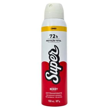 Imagem de Desodorante Aerossol 0% Alumínio Feminino Berry 72h Super Cimed 150ml 