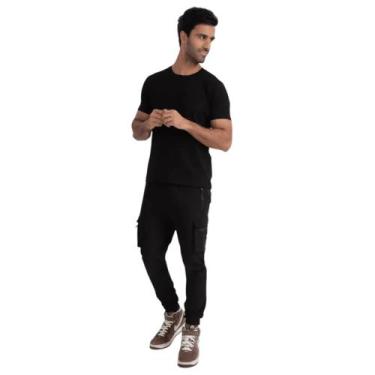 Imagem de Calça JAB Masculina Cargo Just Sport - 10CH008, Preto, P