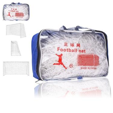 Imagem de Rede de Futebol Kit 2 Uni SU-RED2 Futsal Trava de Gol Poliéster Branco AB Mídia