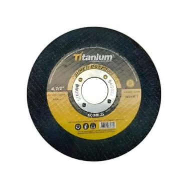 Imagem de 25 Peças Disco De Corte Fino Inox 4.1/2 X 1,0 Esmerilhadeira - Titaniu