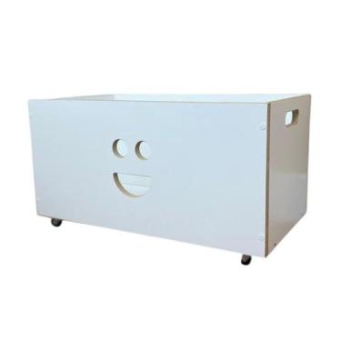 Imagem de Baú para Brinquedos Infantil com Rodinhas - Sorriso 60cm - Matarazzo D