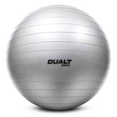 Imagem de Bola Suíça Gym Ball Dualt 75cm - Pilates e Yoga, Cinza