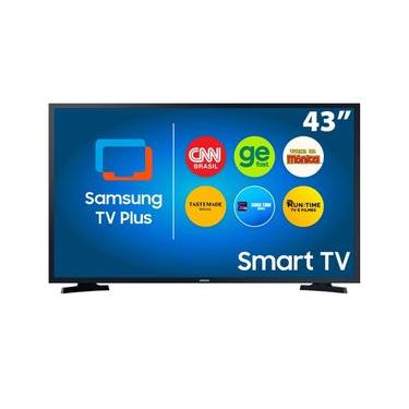 Imagem de Smart TV 43" LED Full HD Samsung T5300 com HDR, Sistema Operacional Tizen, Wi-Fi, Espelhamento de Tela, Dolby Digital Plus, HDMI e USB Preto / Bivolt