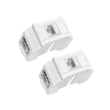 Imagem de Kit Tomada Padrão Brasileiro TWDIN - Conector RJ45  (Ethernet) Categor