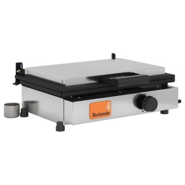 Imagem de Sanduicheira com Prensa a Gás SG45P Controle de Chama Coletor de Gordura Externo Inox Tostando