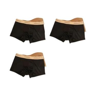 Imagem de Cuecas Boxer Masculinas De Seda Gelada De Secagem Rápida E Respiráveis