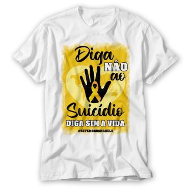 Imagem de Camisa Setembro Amarelo Diga Não ao Suicidio, Diga sim a Vida