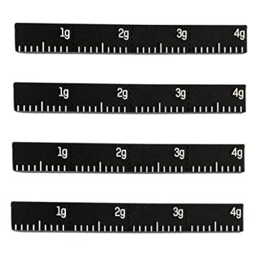 Imagem de Newmind 4 fitas adesivas de silicone para tênis, fita adesiva para tênis, adiciona peso de balanço para barra de equilíbrio de raquete de tênis Badminton Club