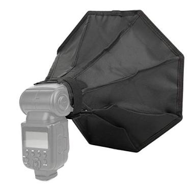 Imagem de Bindpo Flash Softbox, 30 x 30 cm capa dobrável Speedlight Softbox difusor universal para para para câmera DSLR