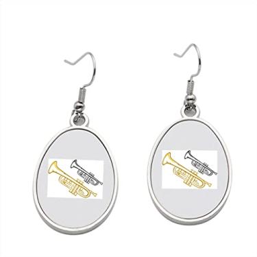 Imagem de Brincos de trompete 2 – Brincos pendentes para meninas – Presente de festa de aniversário dos namorados