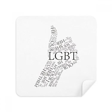 Imagem de LGBT Bandeira do Arco-Íris Ótimo Pano de Limpeza de Tela Tecido de Camurça Pacote com 2