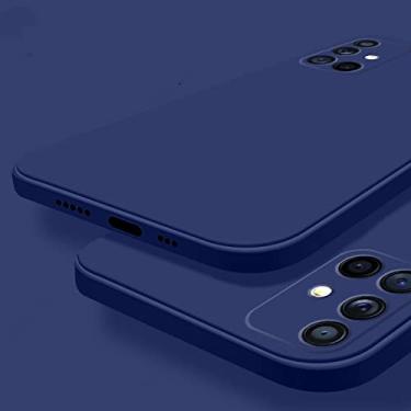 Imagem de Para capa de silicone líquido quadrado original para samsung galaxy s21 s20 s22 ultra plus fe a72 a71 a70 a52 a51 a50 a42 a32 4g 5g capa, cor azul, para samsung a50