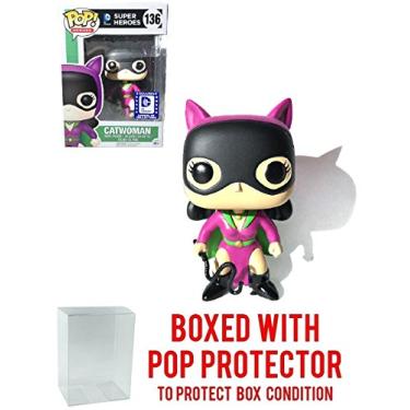 Imagem de Funko Pop! DC Super Heroes Legion of Collectors - Boneco de vinil da Mulher Gato #136 (embalado com caixa protetora pop)
