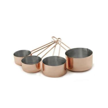 Imagem de Kit com 4 Xícaras Medidoras Bronze  Mimo Style